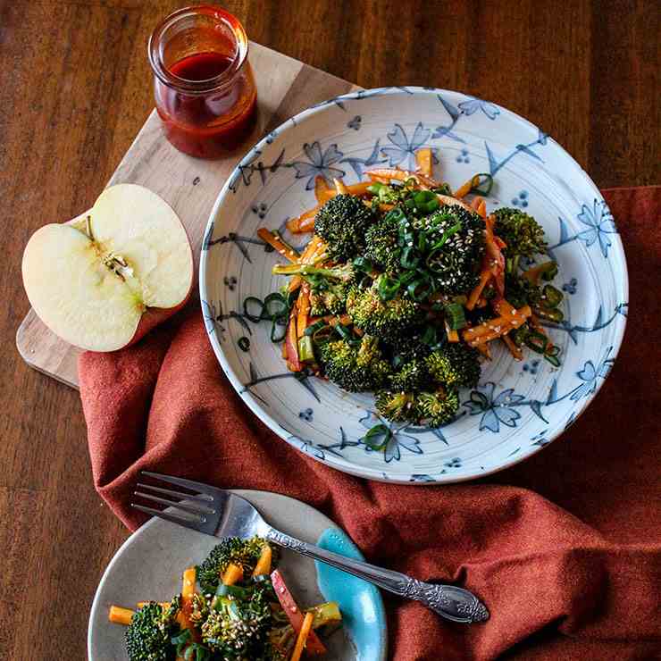 Apple Broccoli Salad - Gochujang Dressing