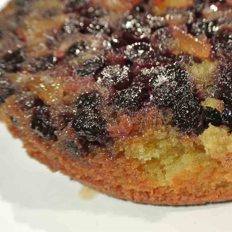 Blueberry Ginger Upside Down Cake