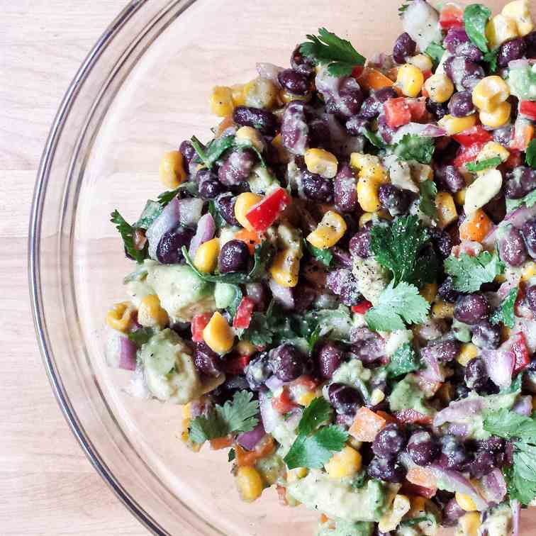 Black Bean, Corn - Avocado Salsa