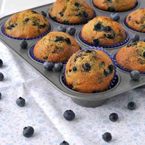 Banana Blueberry Muffins