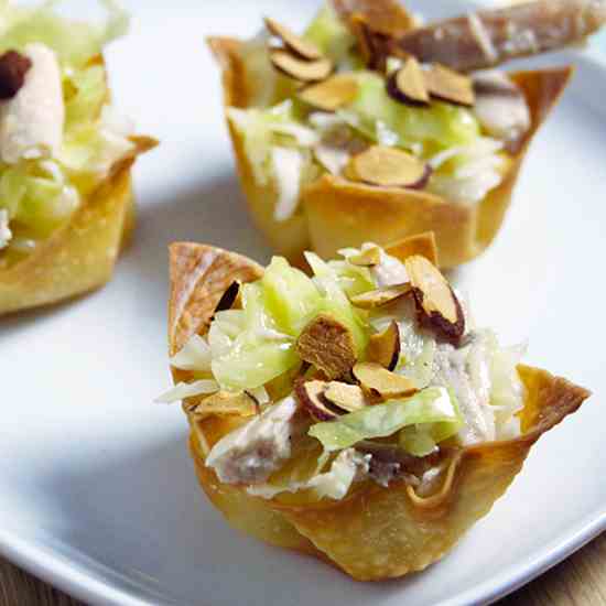 Asian Chicken Salad Cups