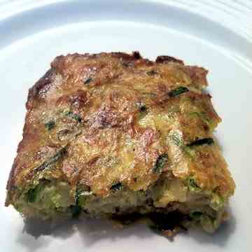 Baked Zucchini and Potato Kuku