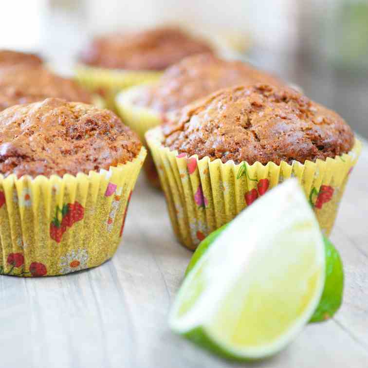 Lime muffins