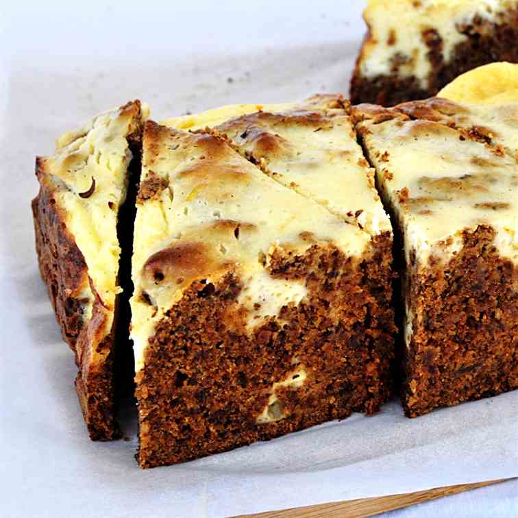 prune cake with cream cheese