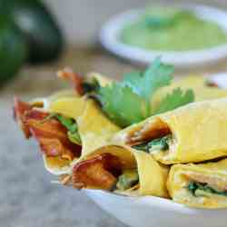 Cheesy Bacon Taquitos