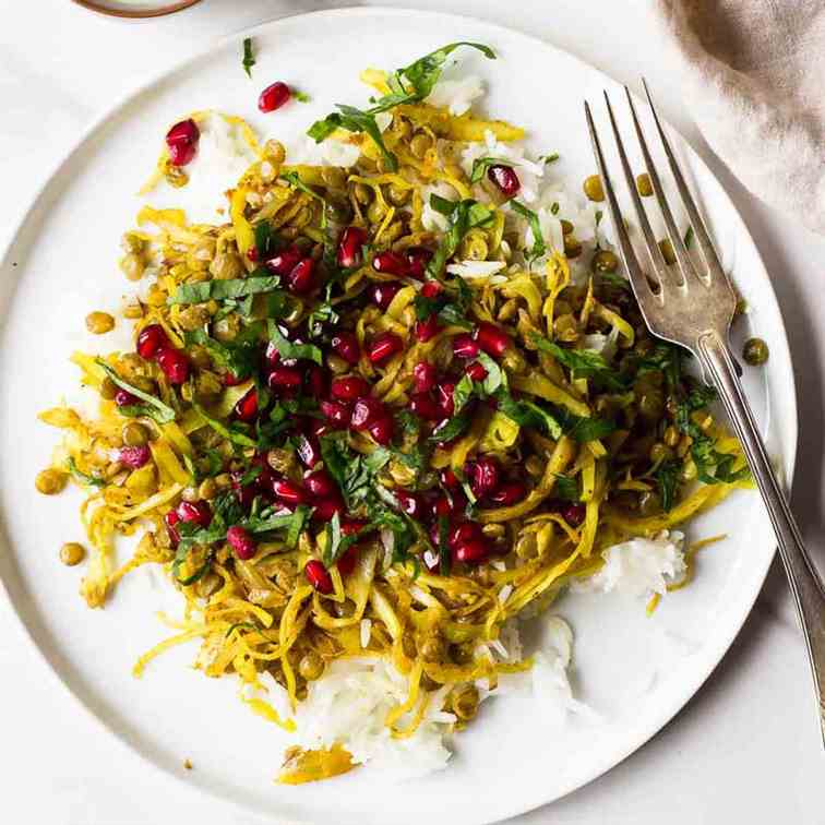 Lentil Cabbage Stir-Fry