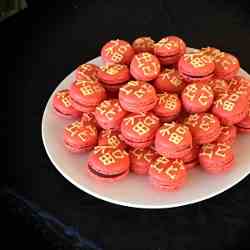 Chocolate & ginger macarons