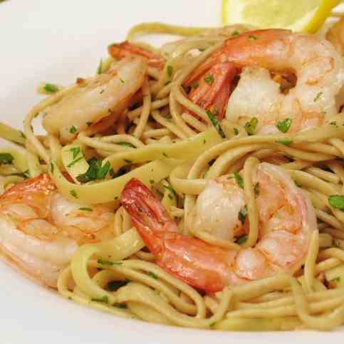 Lemon Noodle Pasta with Shrimp