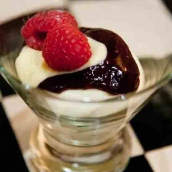 White Chocolate Mousse With Raspberry Comp