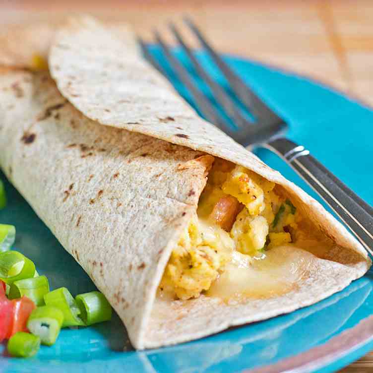 Saucy Mama Breakfast Burrito