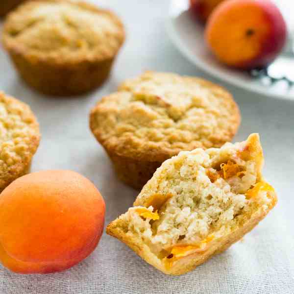 Skinny Oatmeal Apricot Muffins