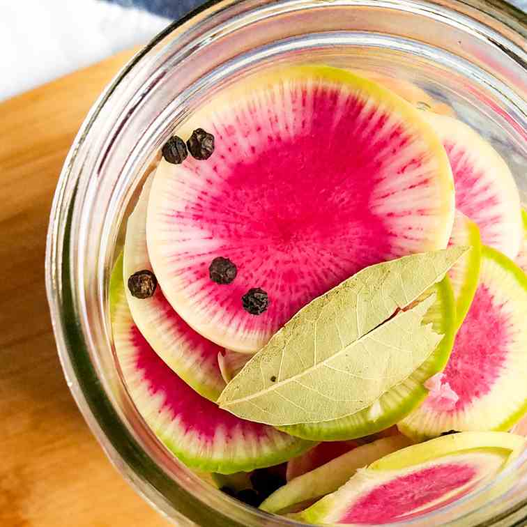 Pickled Watermelon Radishes