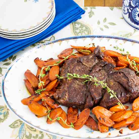 Roasted Beef with Carrots