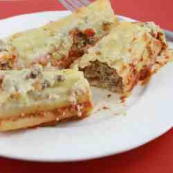 Beef and Cheese Manicotti