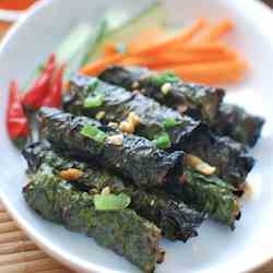 Grilled Beef Wrapped in Betel Leaves