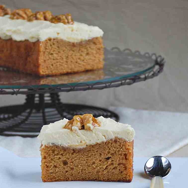 Spiced sweet potato cake