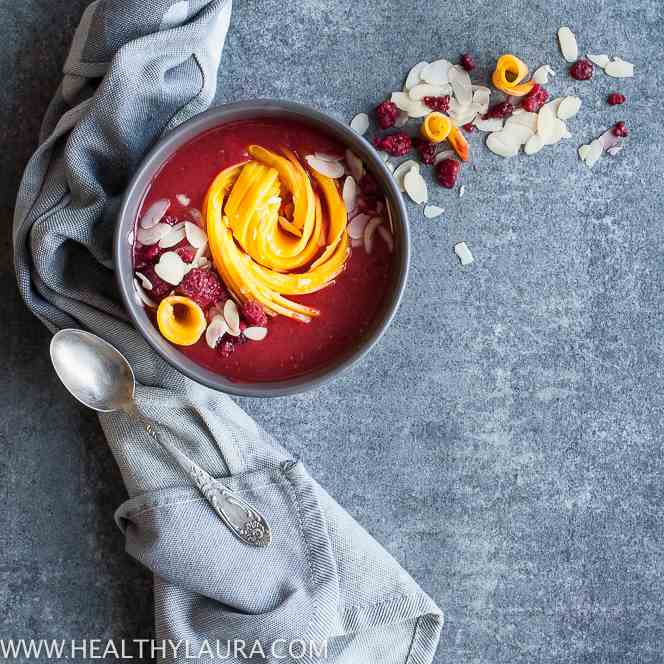 Mango Raspberry Smoothie Bowl