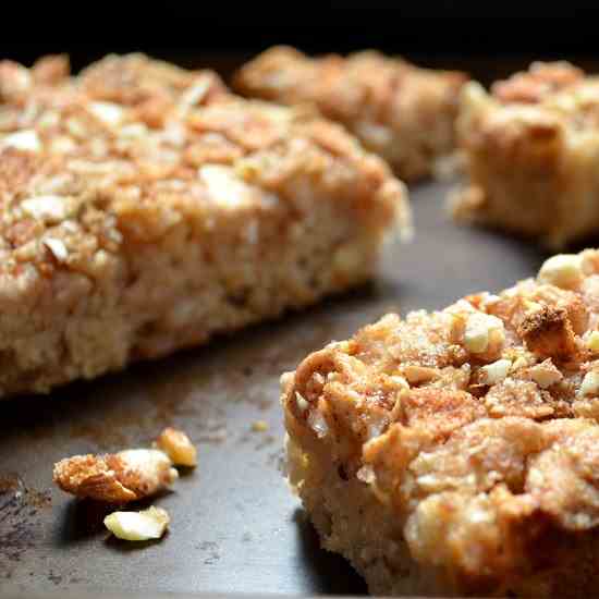 Almond Apple Square Cake