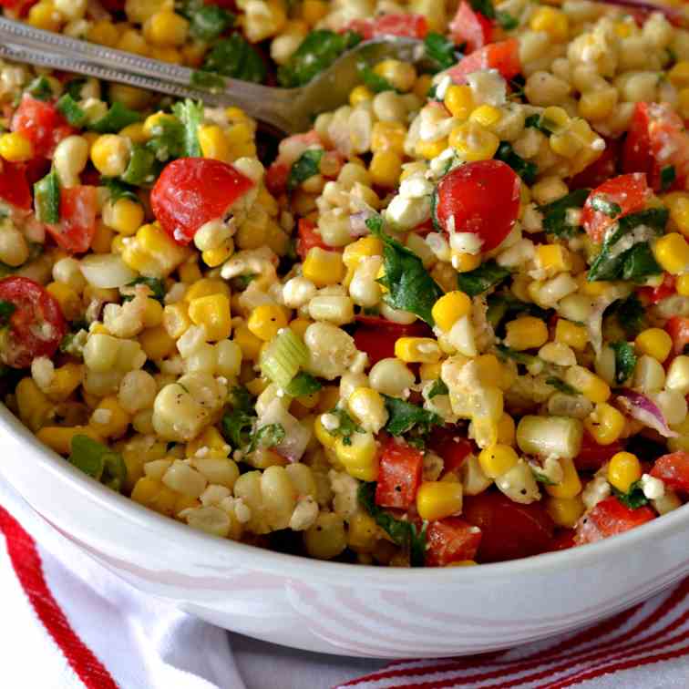 Corn Salad with Easy Lime Vinaigrette