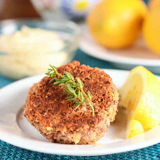 Quinoa Cannellini Cakes