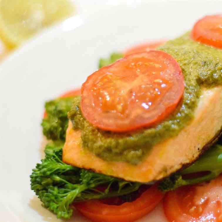 Salmon and Pesto