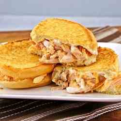 Buffalo Ranch Chicken Grilled Cheese