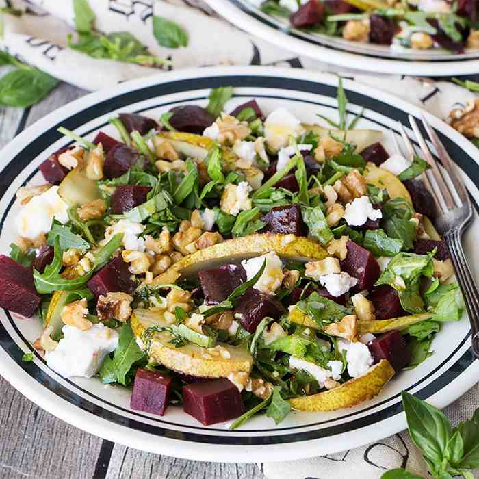 Cold Beet Salad with Goat Cheese