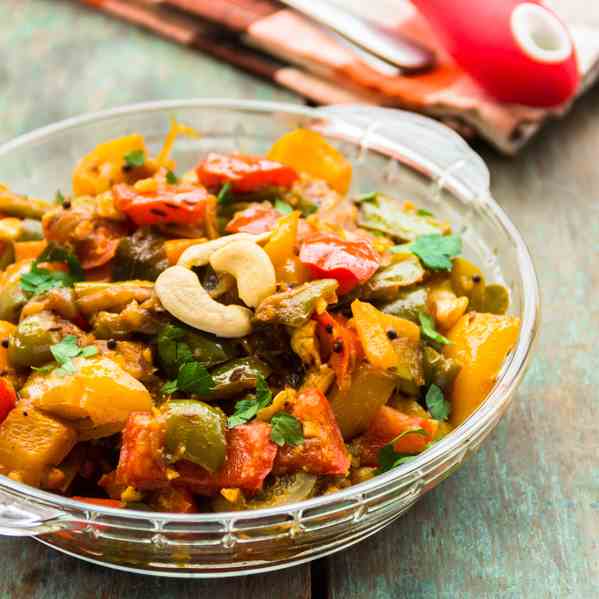 Curried Capsicum Masala