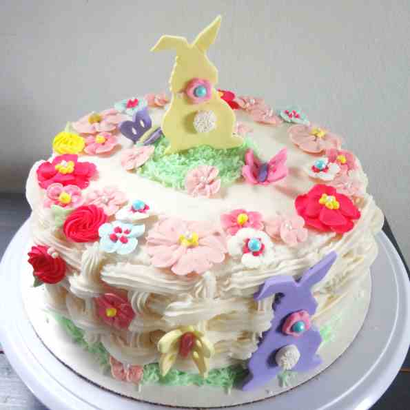 Easter Flower Basket Cake