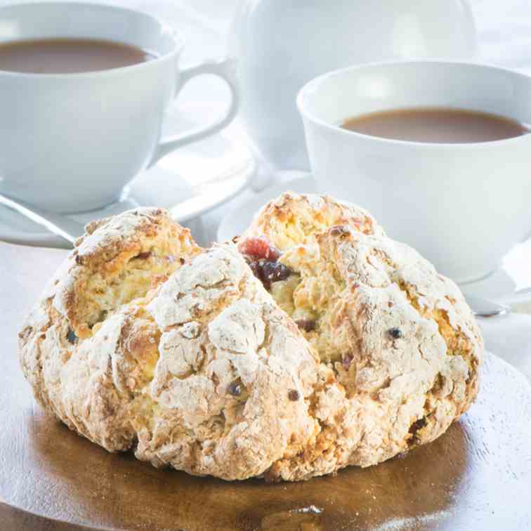 Marzipan Sweet Soda Bread