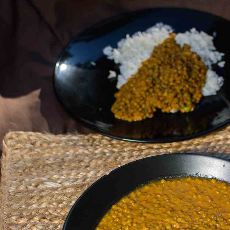 Red Lentil Curry Without Coconut