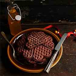 Tonka Bean Flavoured Beetroot Waffles