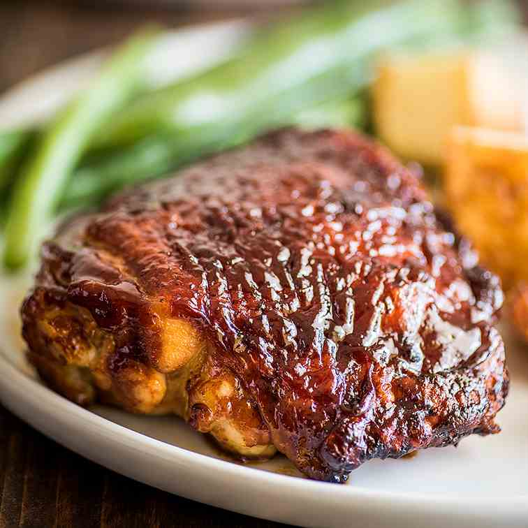 Baked BBQ Chicken Thighs