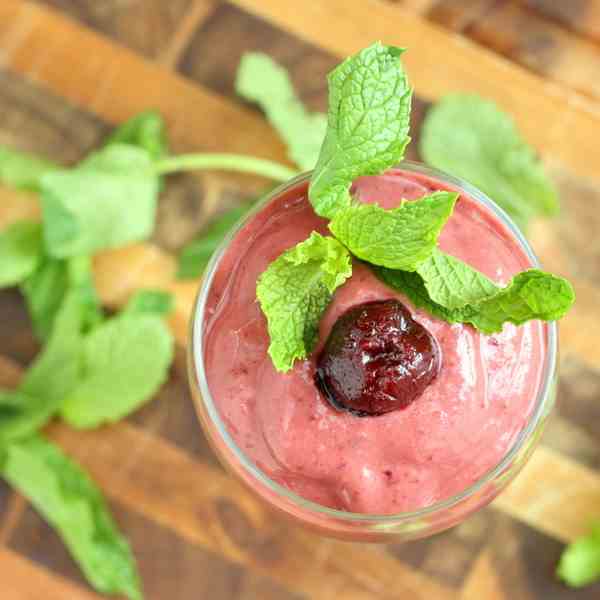 Cherry Mango Red Wine Smoothie