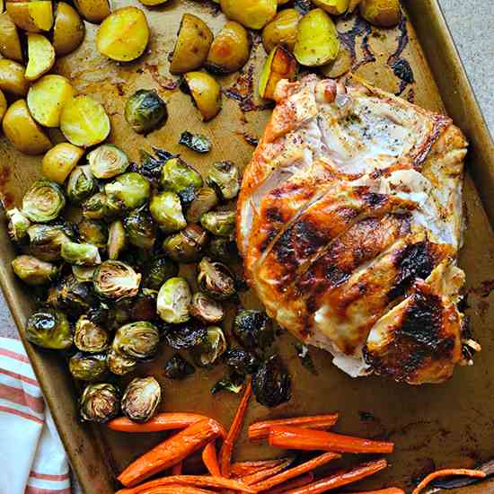 One Pan Honey Roasted Turkey