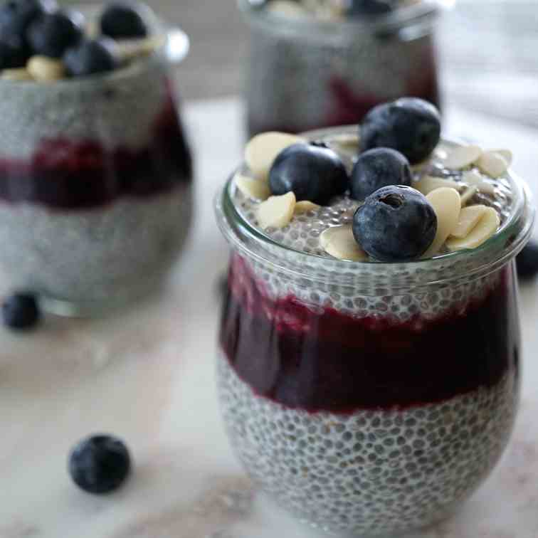 Blueberry Chia Seed Pudding