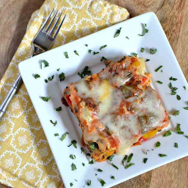 Easy Vegetable Crock Pot Lasagna