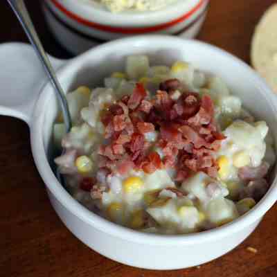 Gluten free ham, potato and corn chowder