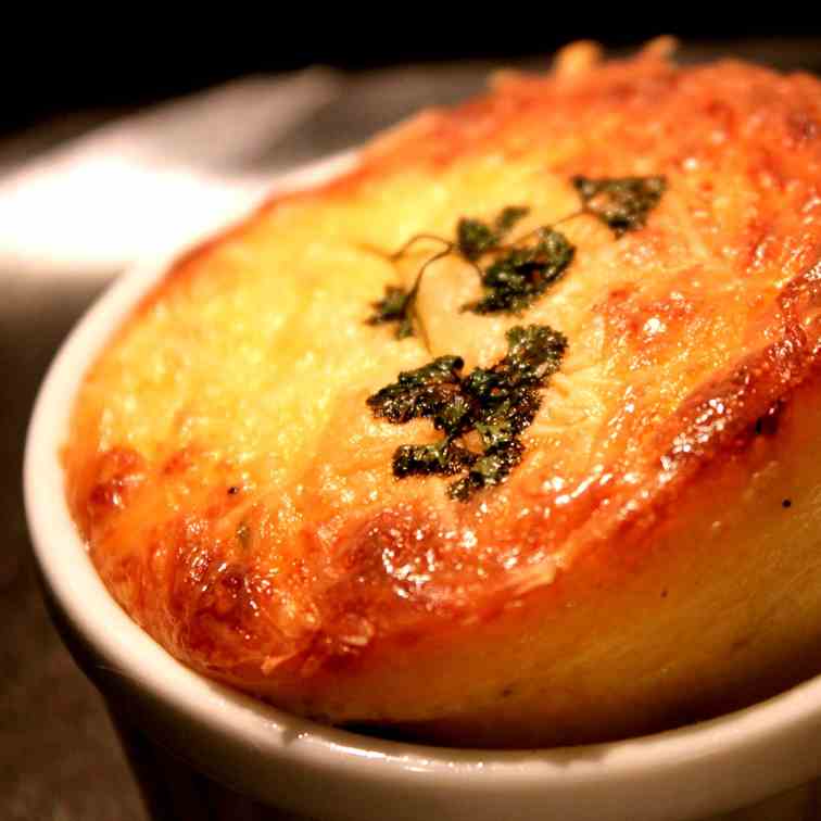 Mushroom Goat Cheese Souffle