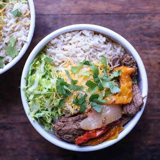 Beef Fajita Bowls