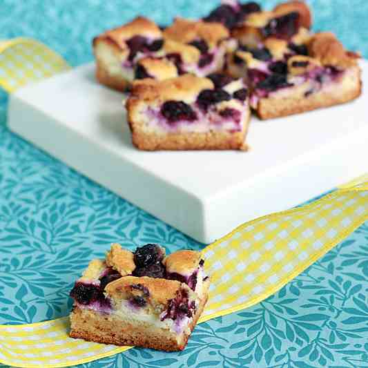 Blueberry Lemon Cheesecake Bars