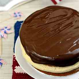 Patriotic Boston Cream Pie