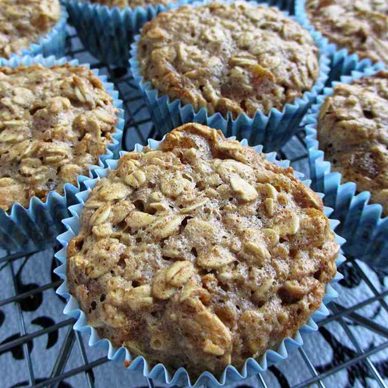 No-Fat Banana Oat Muffins