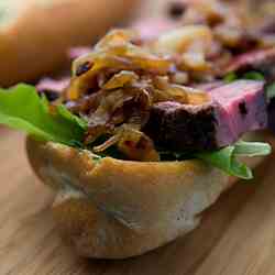 Steak & Caramelised Onion Sandwich