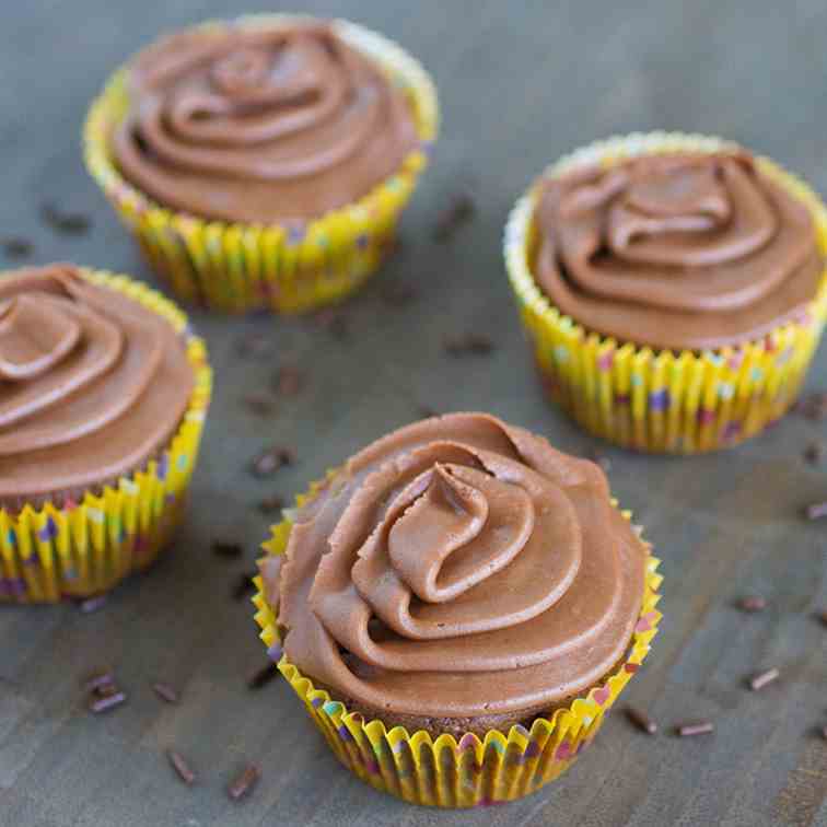 Chocolate Cupcakes with Dr Pepper Icing