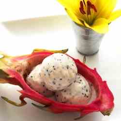 Dragon Fruit-Coconut Cream Sherbet