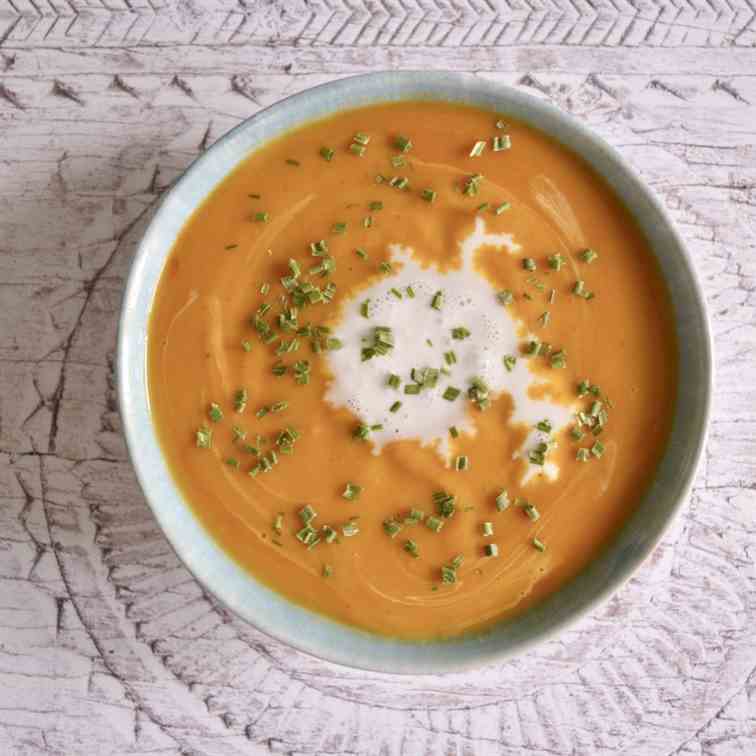 Sweet Potato, Ginger and Coconut Milk Soup