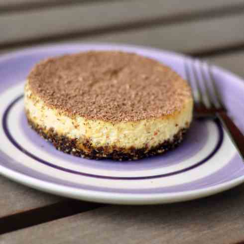 Baked honey cheesecake