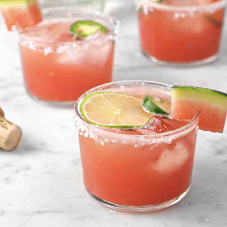 Watermelon Lime Jalapeno Margarita