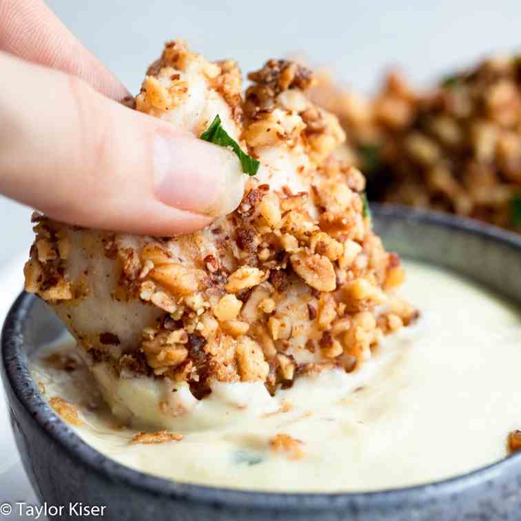 Almond Crusted Chicken Bites